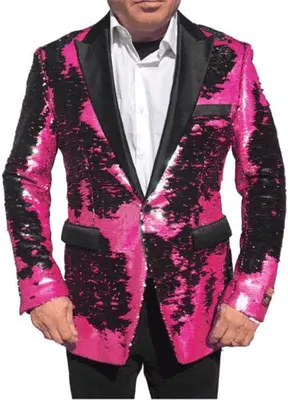 Sequins-700 Fuchsia Black