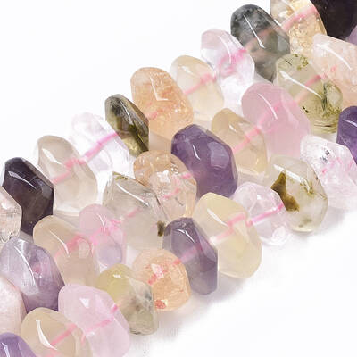 Natural Mixed Quartz Beads Strands