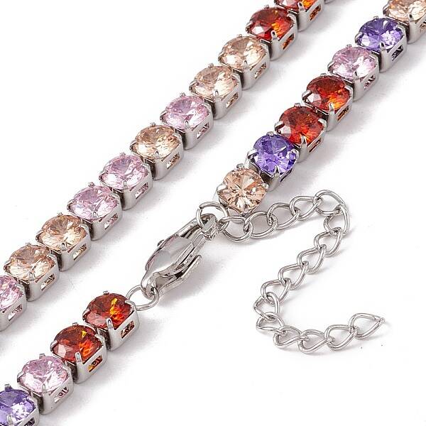 Classic Cubic Zirconia Tennis Necklace
