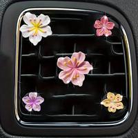 Cute Flower Design Car Air Freshener Clip, 5pcs/set Car Air Outlet Decoration, Car Interior Decoration Accessories for Women ...