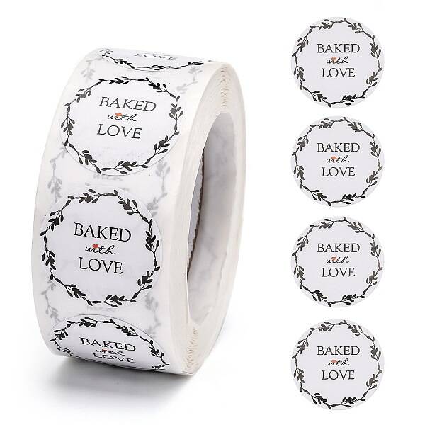 Baked with Love Stickers