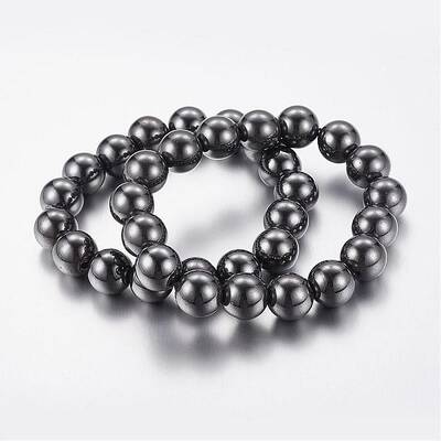 Good Valentines Day Gifts for Him Stretchy Magnetic Synthetic Hematite Bracelet