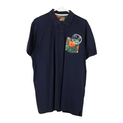 Harmot & Blaine Polo Shirt - XL Navy Cotton