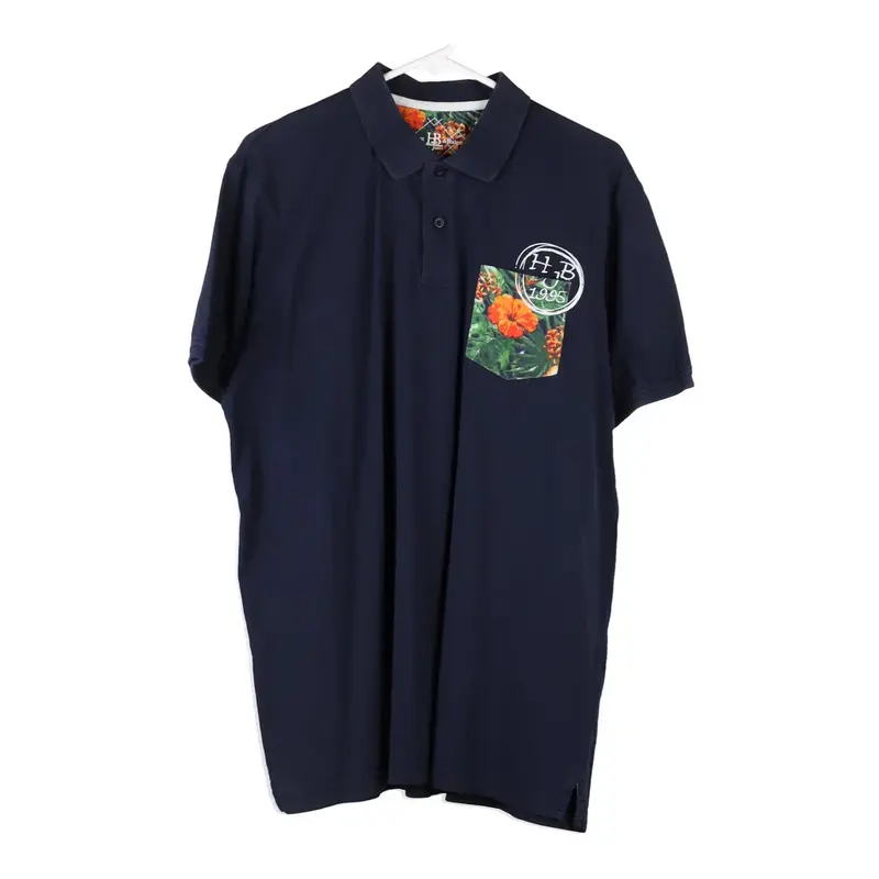 Harmot & Blaine Polo Shirt - XL Navy Cotton