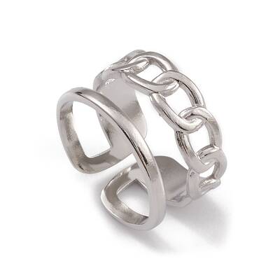 Non-Tarnish 304 Stainless Steel Cuff Rings