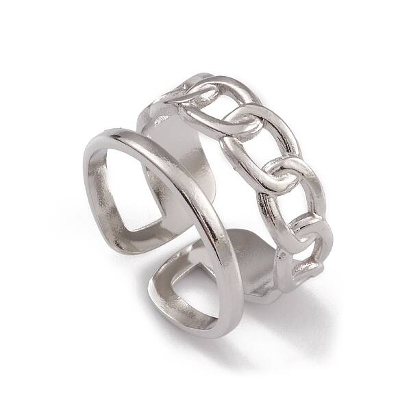 Non-Tarnish 304 Stainless Steel Cuff Rings