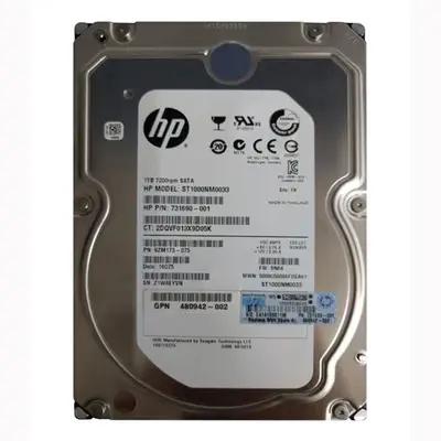 480942-002 HP 1TB 3Gb/s SATA 7200 3.5-Inch Hard Drive