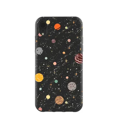 Black Galactic Glow iPhone XR Case