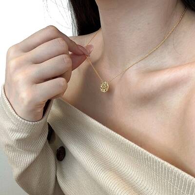 Flat Round with Star 925 Sterling Silver Micro Pave Cubic Zirconia Pendant Necklaces
