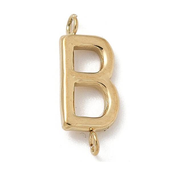 304 Stainless Steel Letter Connector Charms