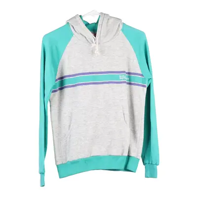 Age 14 Wilson Hoodie - Large Block Colour Cotton Blend