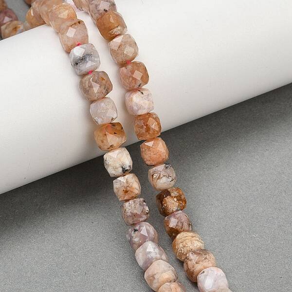 Natural Cherry Blossom Agate Beads Strands