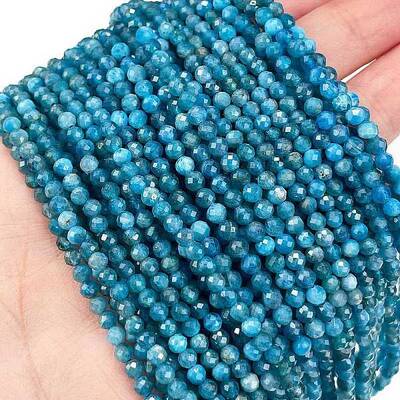 Natural Apatite Beads Strands