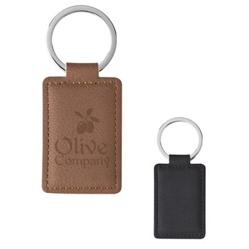 100 Promotional Leatherette Executive Key Tag