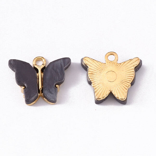 Alloy Acrylic Pendants