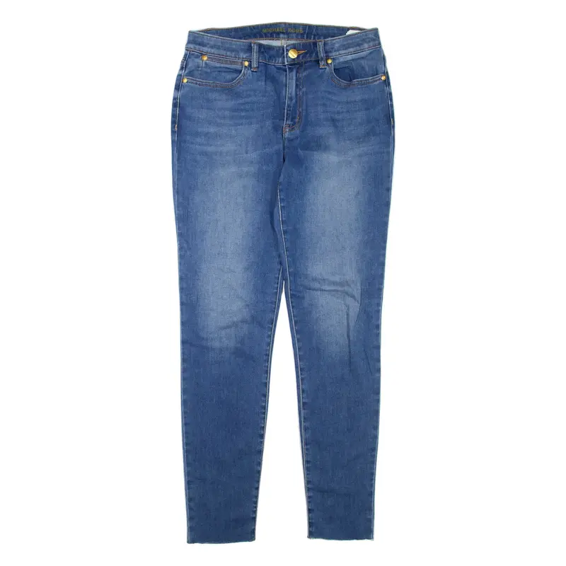 MICHAEL KORS Womens Jeans Blue Regular Skinny W28 L30