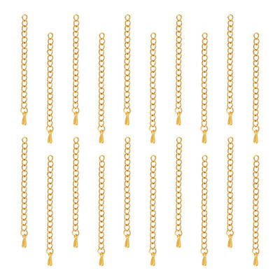 20Pcs 304 Stainless Steel Curb Chain Extender