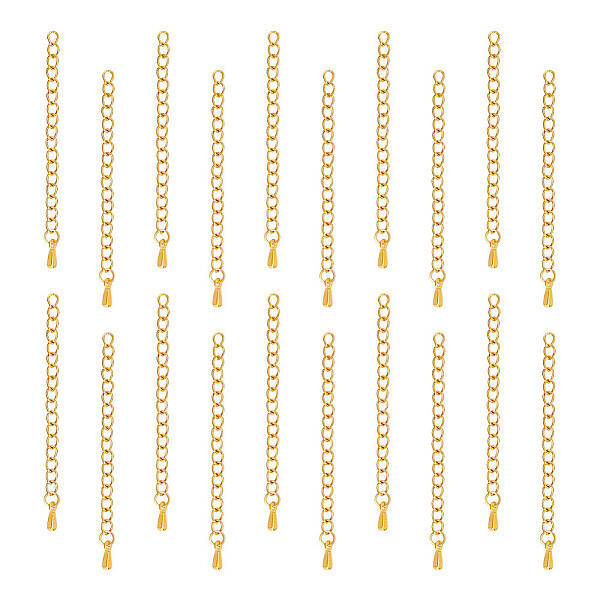 20Pcs 304 Stainless Steel Curb Chain Extender