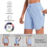 baleaf Women's 3‘’/5''/7'' Athletic Long Running Shorts High Waistband Quick Dry Bermuda Shorts for Gym Hiking Workout Lo...