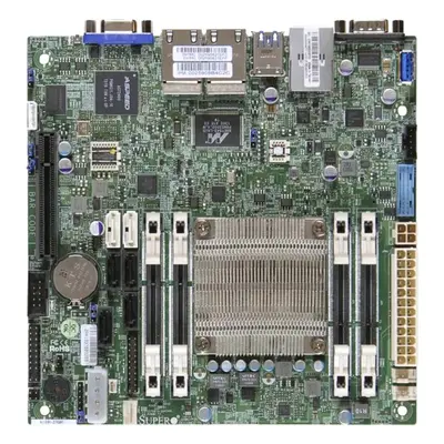 A1SRI-2558F Supermicro Socket FCBGA-1283 System on Chip Chipset Mini-ITX System Board (Motherboard) Supports Atom C2558 DDR3 ...