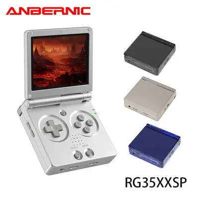 ANBERNIC 3.5 Inch IPS Screen Handheld Game Console, Flip Handheld Game Console, Bluetooth-compatible 4.2 Retro Consoles, Id...