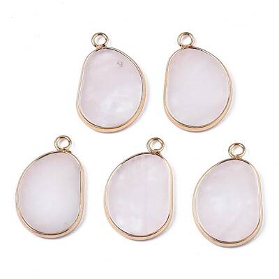 Natural Rose Quartz Pendants