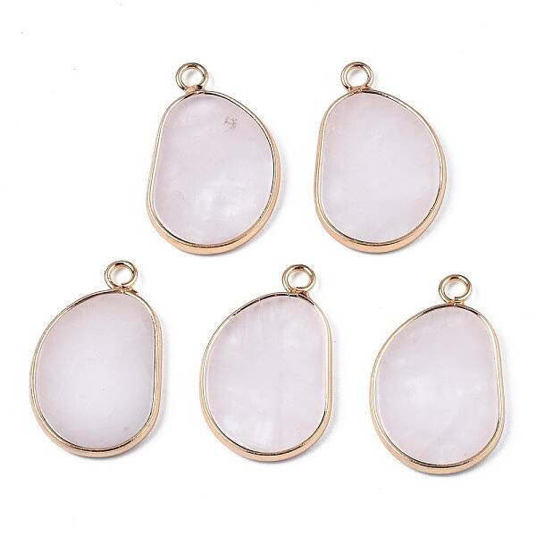 Natural Rose Quartz Pendants
