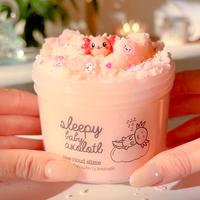 Sleepy Baby Axolotl Slime • Pink Icee Cloud Slime • Fluffy Slime • Slime with Axolotl Charm + Sprinkles • Strawberrie...
