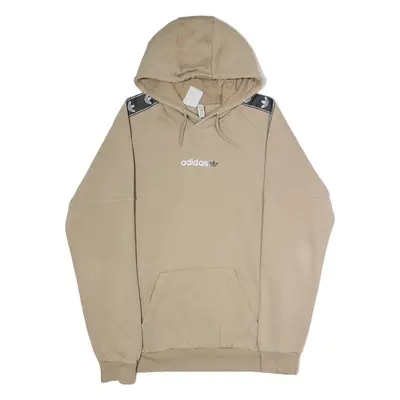 ADIDAS ORIGINALS Mens Beige Hoodie M