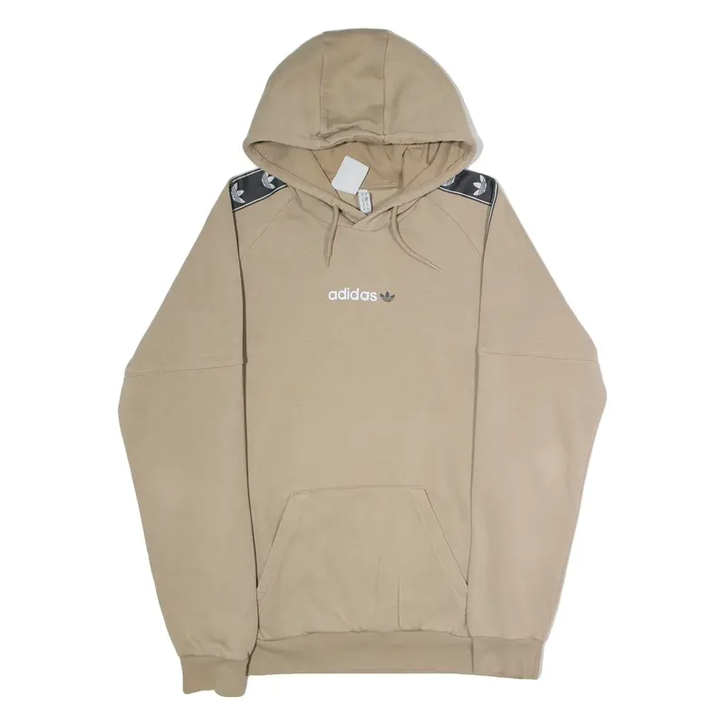 ADIDAS ORIGINALS Mens Beige Hoodie M