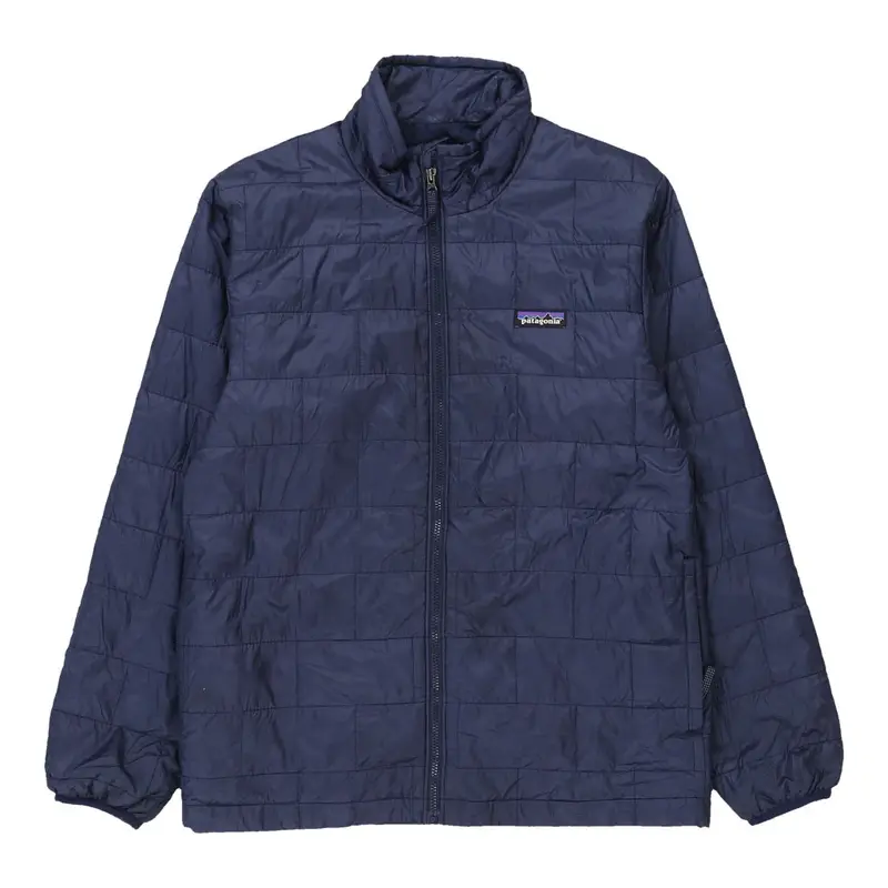 Age 12 Patagonia Puffer - Large Navy Nylon