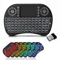 Wireless Mini Keyboard with Touchpad, 2.4G Wireless Keyboard with Backlight, Mini Keyboard for Android TV Box, Smart TV, PS3