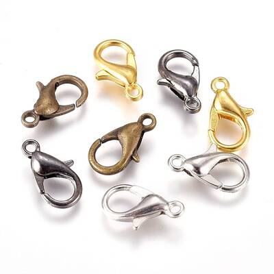 Zinc Alloy Lobster Claw Clasps