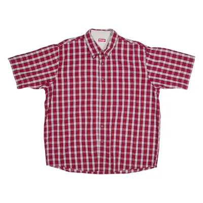 WRANGLER Premium Quality Mens Shirt Red Check XL