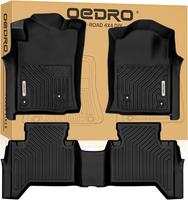 OEDRO Floor Mats Fit for Toyota Tacoma Double Cab 2005-2015, TPE All Weather Custom Fit Tacoma Car Mats, Front & 2nd Seat 2 R...