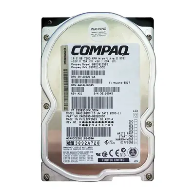 3R-A0921-AA HP 18.2GB Wide Ultra2 SCSI 7200 3.5-inch Hard Drive