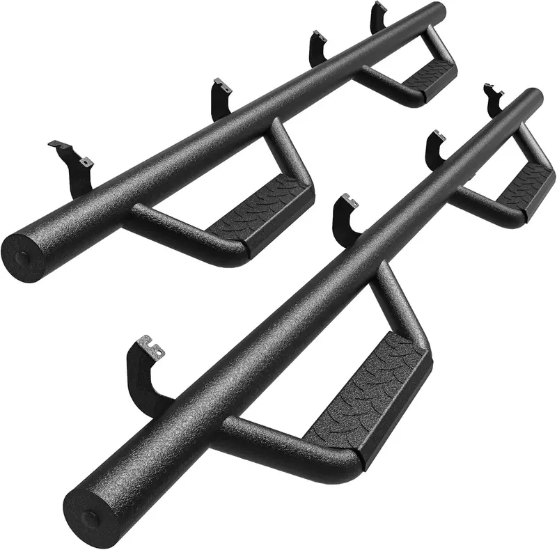 Running Boards Replacement for 2005-2023 Toyota Tacoma Double Cab, Carbon Steel Side Steps Nerf Bars Rails