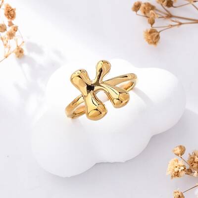 304 Stainless Steel Open Cuff Rings for Women