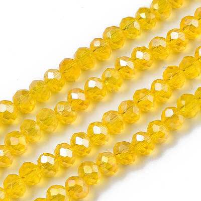 Electroplate Glass Beads Strands