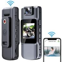 HD Sports Action Camera, Portable Sports Camera with WiFi Hotspot, Wearable Digital Recorder with 180° Rotation Lens & Color...