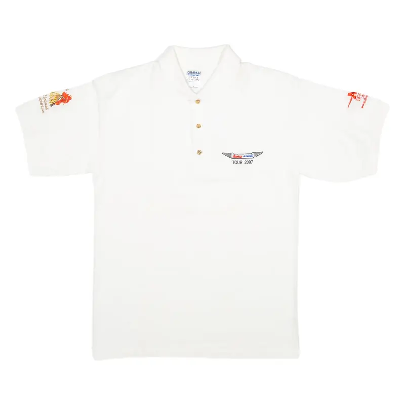 GILDAN ACTIVEWEAR Healey France Mens Polo Shirt White S