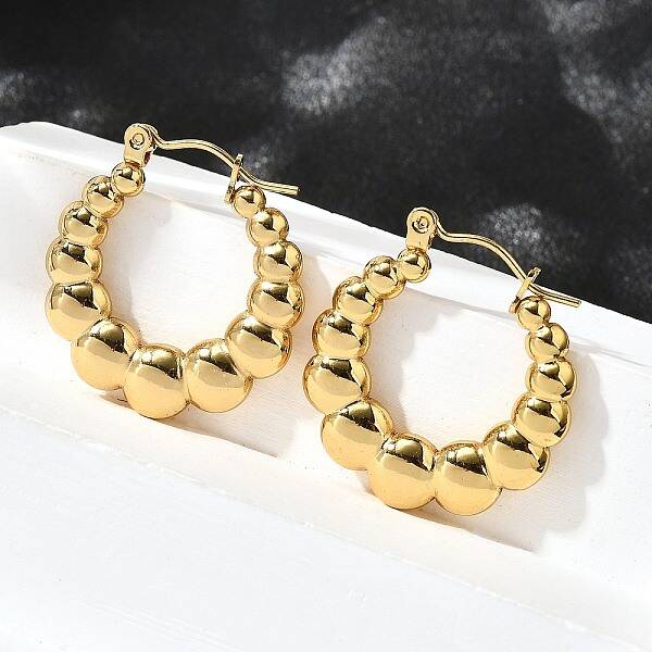 304 Stainless Steel Hoop Earrings for Women