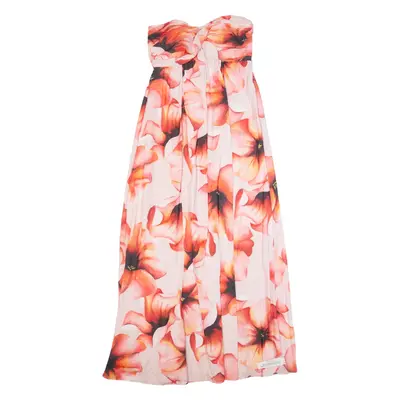 MONSOON Womens Maxi Dress Pink Floral Sleeveless Long UK 10