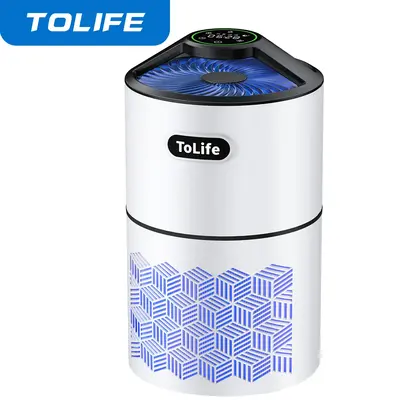 Tolife TZ-K1Plus Air Purifiers for Home Large Room Up to1291 Ft² with Air Quality Sensors True HEPA Filter, Auto & Timing Fu...