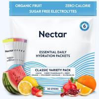 Nectar Essential Daily Hydration - Sugar Free, Low-Sodium - Boost your Energy, Focus and Mood. Made with Organic Ingredients ...