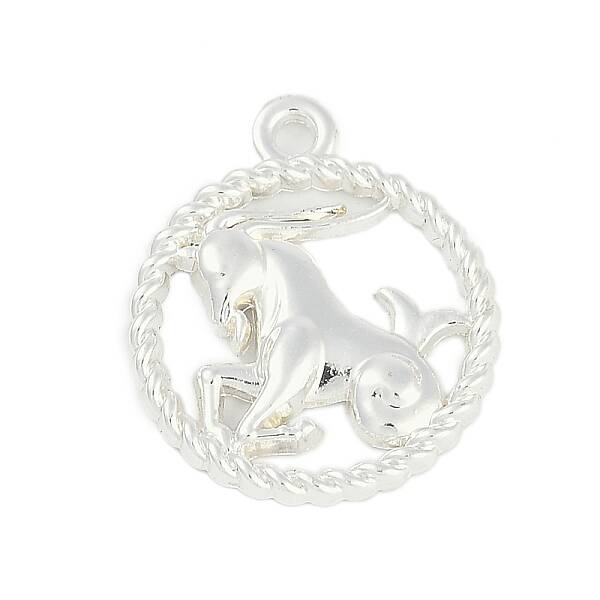 Twelve Constellations Alloy Pendants