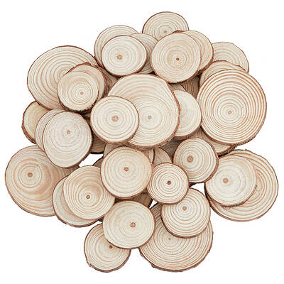 50Pcs Unfinished Natural Poplar Wood Cabochons