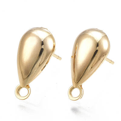 Brass Stud Earring Findings