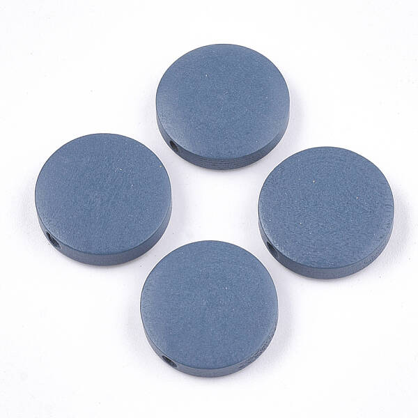 Painted Natural Wood Beads