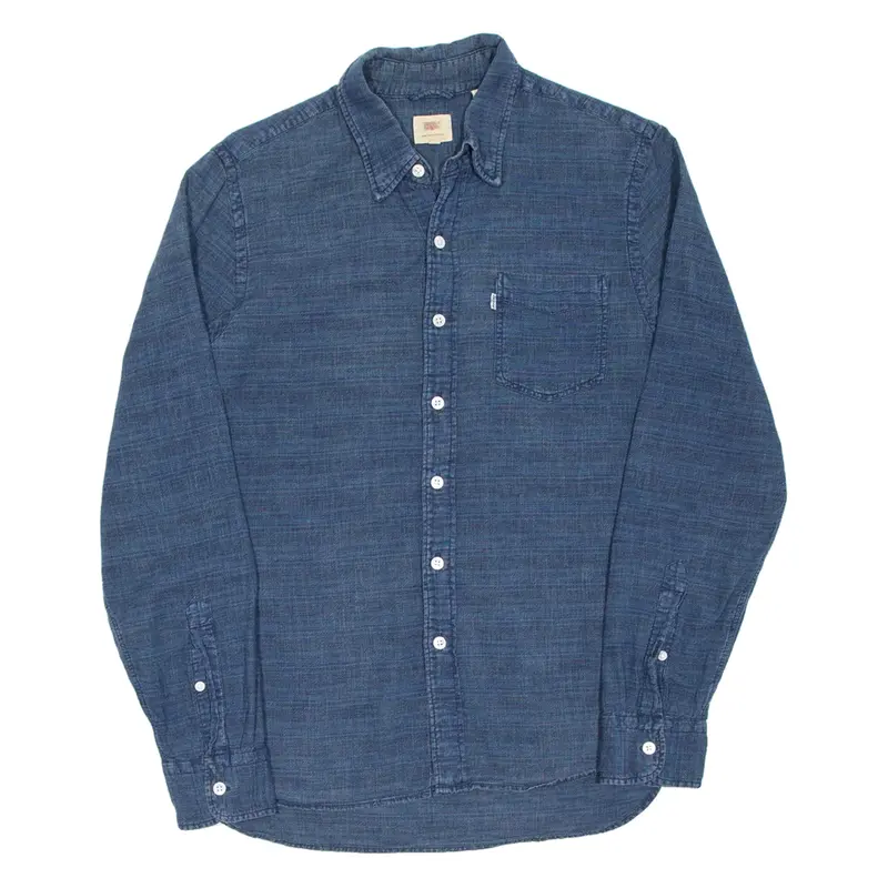 LEVI'S Mens Denim Shirt Blue Long Sleeve S